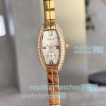 Buy Copy Cartier Mini Tonneau Quartz Watch in Rose Gold MOP Dial